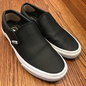 Black Slip on Vans- 8.5 Womens